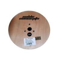 Cable Conceps RG6 Solid Copper Core With 17 AWG Messenger, FT4/CSA Approved, Wooden Reel, Black Ft.