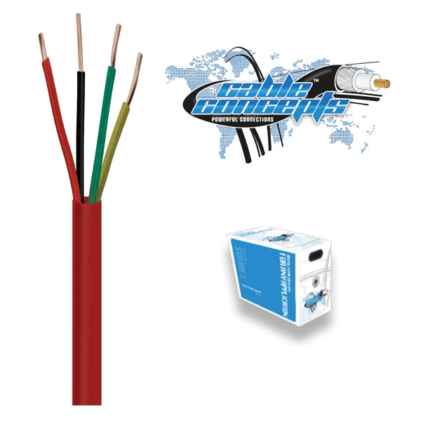 Cable Concepts Plenum Alarm Cable 22 AWG, 4 C. FT6, CUL, UTP, CMP,  1000 Ft