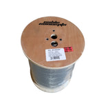 Cable Conceps RG6 Solid Copper Core With 17 AWG Messenger, FT4/CSA Approved, Wooden Reel, Black Ft.